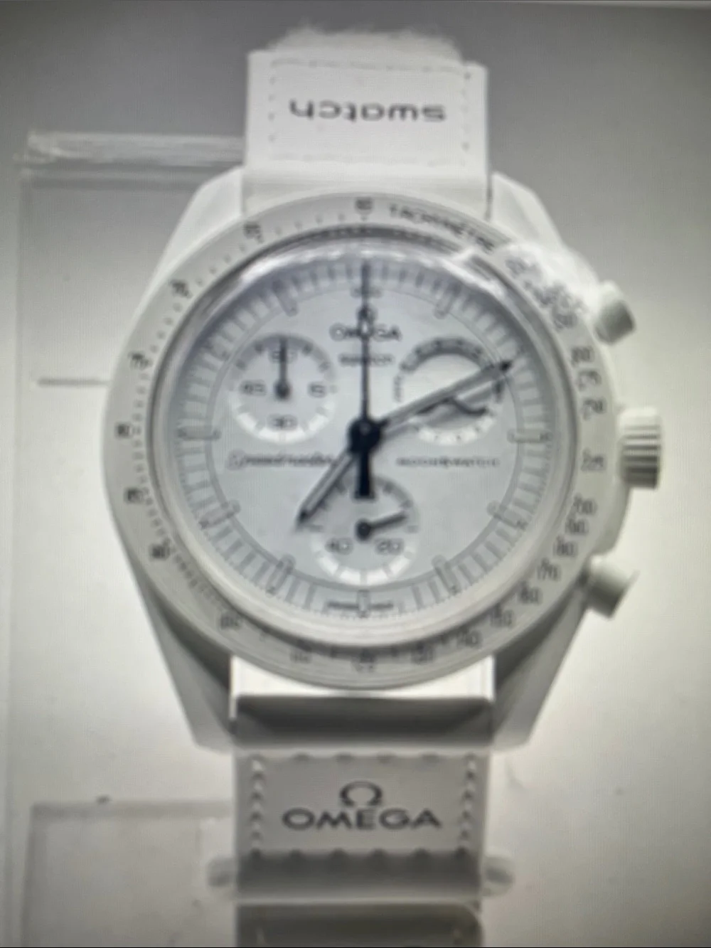 Swatch X Omega Moonswatch Snoopy Mission to the Moonphase White Men's Watch.
